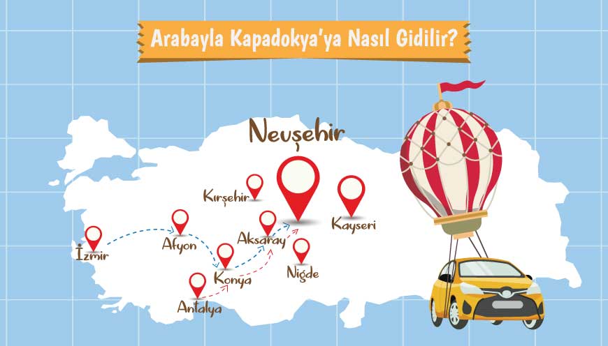 Arabayla Kapadokya’Ya Nasıl Gidilir?